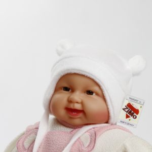 Frühchen-Mütze Wintermütze "Schneeflocke" Gr. 34/36