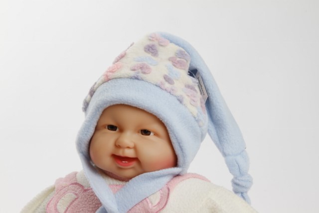 Zipfelmütze "Lunatica" hellblau/weiß Gr. 46/48