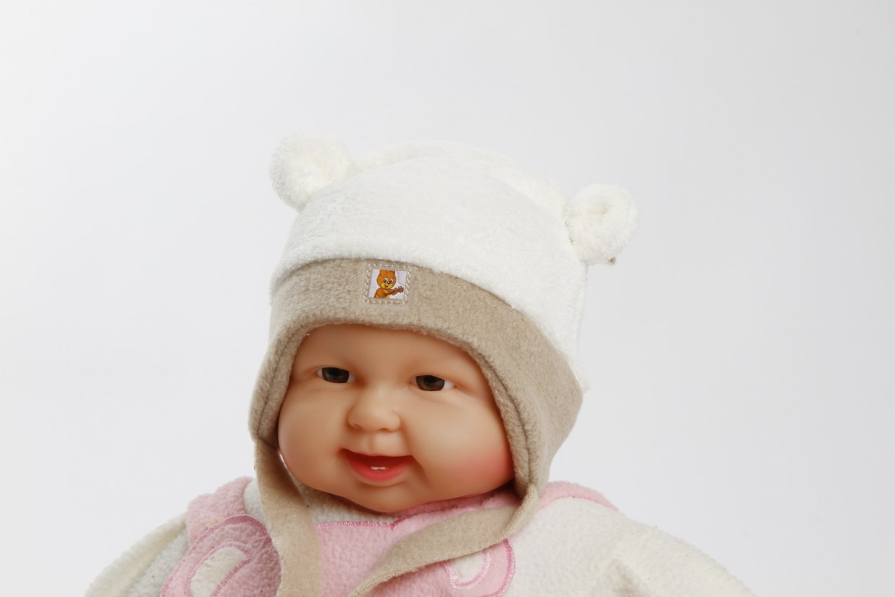 Wintermütze "Teddy" beige Gr. 50/52