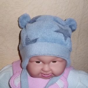 Wintermütze "Teddy"  grau  Gr. 46/48