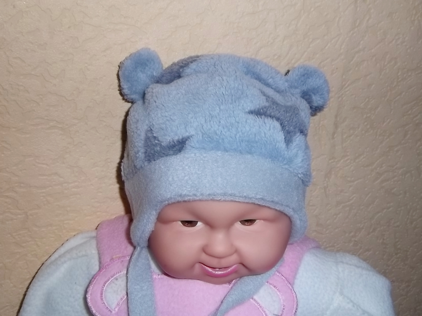 Wintermütze "Teddy" grau Gr. 46/48