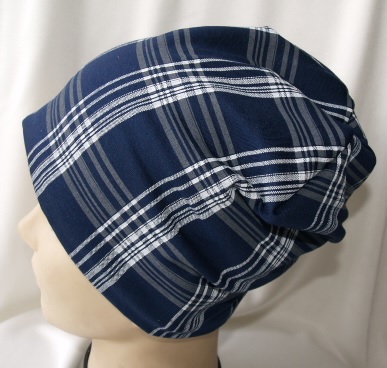 Übergangsbeanie "Karo" Gr. 50/52