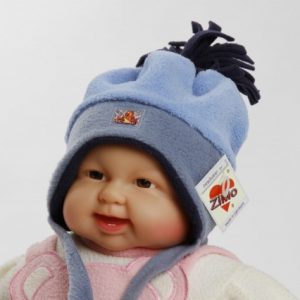 Wintermütze "Felix" graublau Gr. 50/52