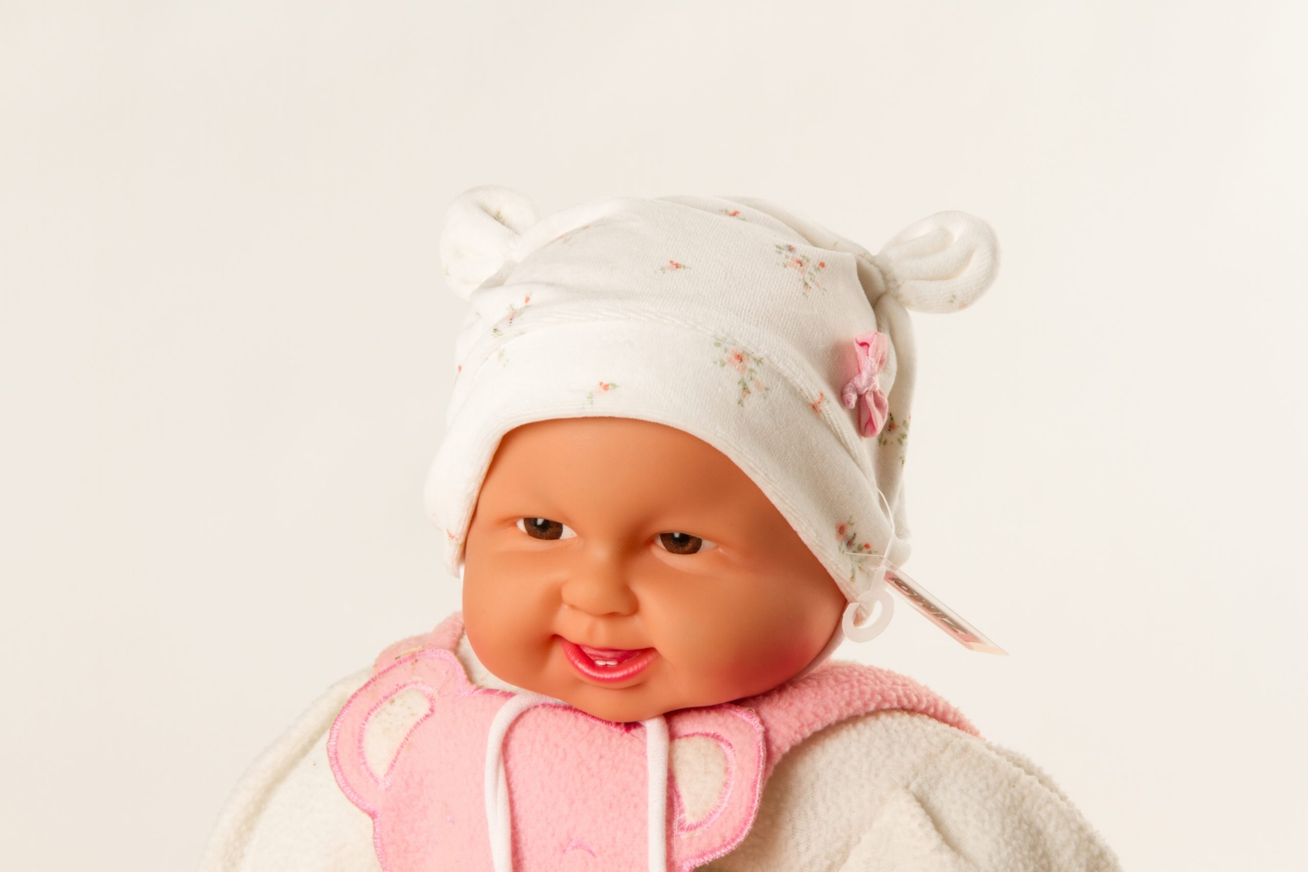 süße Teddyohrmütze "Schleifchen" Gr. 38/40