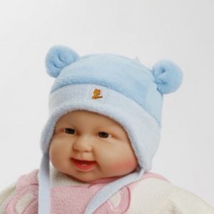 Wintermütze "Teddy"  eisblau  Gr. 50/52