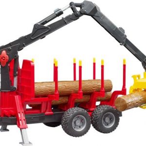 Rückanhänger mit Ladekran+ Holzgreifer