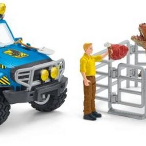 Schleich Geländewagen mit Dino-Außenposten