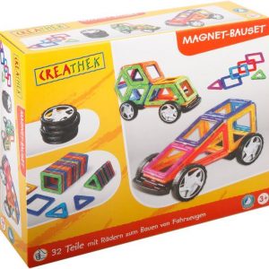 CR Magnet-Bauset mit Rädern, 32 Teile