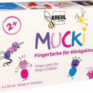 MUCKI Fingerfarbe Königskinder 6x50ml