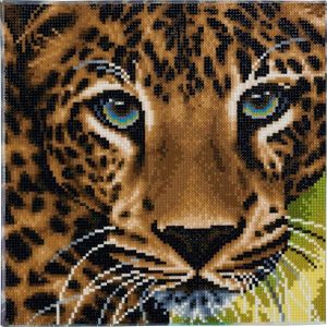 Crystal Art Leopard 30x30 cm