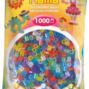 HAMA Perlen Transparent Glitter 1.000 St