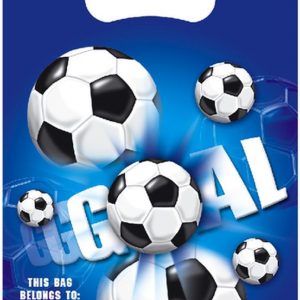 Fußball blau Partytüten 6 Stück