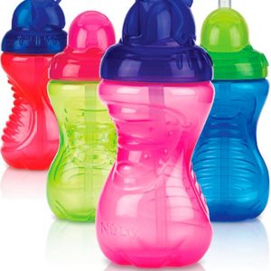 Nûby Soft Flip-It Trinkhalmflasche 300ml, 2 Stück