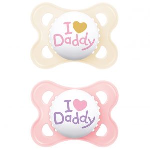 MAM Schnuller Original Silikon 'I love Daddy' 2er Set 2er Set