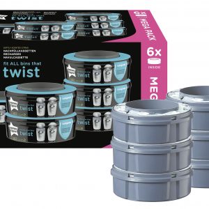 TOMMEE TIPPEE Nachfüllkassette Twis &Click + Sangenic Tec Windeleimer 6er Set