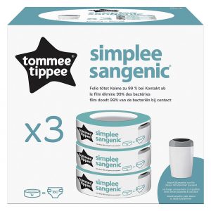 TOMMEE TIPPEE Nachfüllkassette für Simplee Sangenic Windeleimer 3er Set