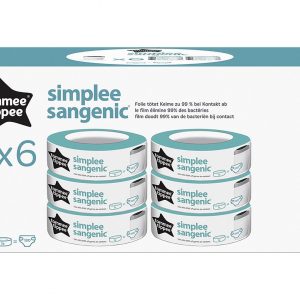 TOMMEE TIPPEE Nachfüllkassette für Simplee Sangenic Windeleimer 6er Set