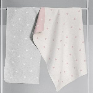 FUSSENEGGER Schmusedecke 'Herzchen'