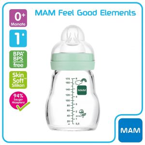 MAM Babyflasche Feel Good Elements 'Bär / Igel'
