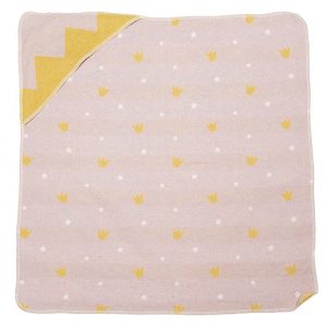 FUSSENEGGER Babydecke mit Kapuze 'Kronen'