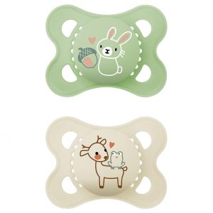 MAM Schnuller Original Pure Latex uni 'Hase / Reh' 2er Set 2er Set