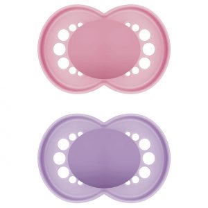 MAM Schnuller Original Pure plain Silikon girl 2er Set 2er Set