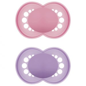 MAM Schnuller Original Pure plain Silikon girl 2er Set 2er Set