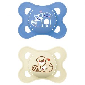 MAM Schnuller Original Pure Silikon boy 'Bär / Otter'  2er Set 2er Set