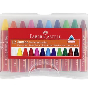 Faber Castell Wachsmalkreide JUMBO 12er 12er Etui