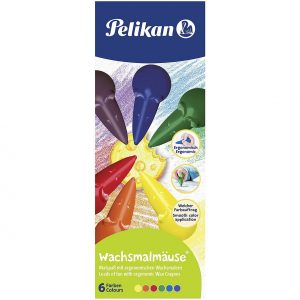 PELIKAN Wachsmalmäuse 501/6 6 in FS 6er Pack