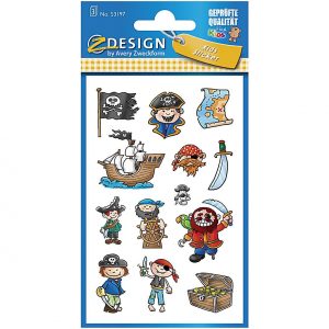 AVERY ZWECKFORM KID Papier Sticker Piraten3Bg