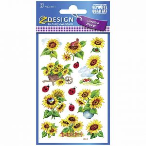 AVERY ZWECKFORM Flower Sticker Sonnenbl. 54171