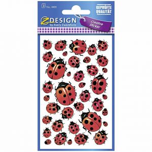 AVERY ZWECKFORM Sticker Marienkäfer Papier4400