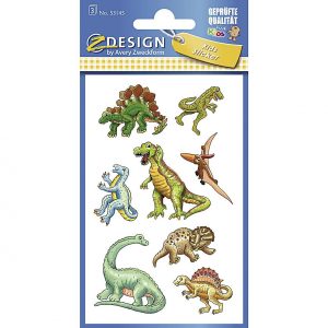 AVERY ZWECKFORM KID Papier Sticker Dinos 3Bg