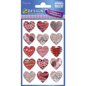 AVERY ZWECKFORM CRE Effektfolie Sticker Herzen