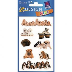 AVERY ZWECKFORM KID Sticker Hunde 55972