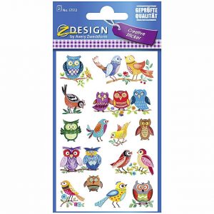 AVERY ZWECKFORM Papiersticker Vögel/Eule 57512