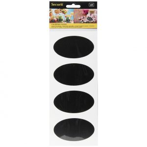 SECURIT Kreidetafel Sticker Set oval 8er Set