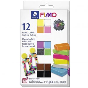 STAEDTLER Modelliermasse 'Fimo Effect' Neon 12er Kartonetui