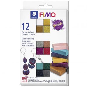 STAEDTLER Modelliermasse 'Fimo Effect' Sparkle 12er Kartonetui