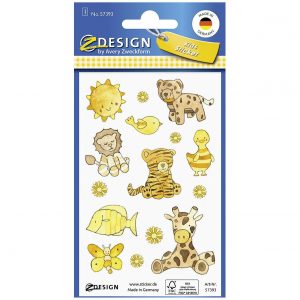 AVERY ZWECKFORM Kinder Sticker 'Tiere' 57393