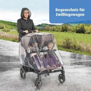 reer RainCover Twin Kinderwagen-Regenschutz