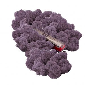 Muwse Islandmoos Flieder 100 g Maßstab Spur H0 Modellbau