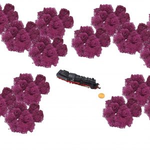 Muwse Islandmoos Veilchen Pink 100 g Maßstab Spur N Modellbau