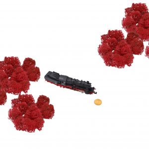 Muwse Islandmoos Mohnrot 50 g Maßstab Spur N Modellbau