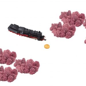 Muwse Islandmoos Rosa 50 g Maßstab Spur N Modellbau