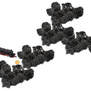 Muwse Islandmoos Dunkelgrau 50 g Maßstab Spur N Modellbau