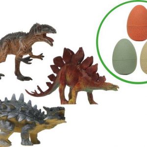 Dinosaurier Eier #10cm, 3-f.s.im Displ.