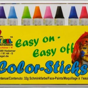 Karnevalsschminke Color-Sticks 12 Stück