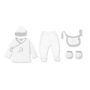 5-teiliges Erstausstattungs-Set für Neugeborene – Design „Dinosaurier“